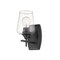 Z-Lite Joliet 1 Light Wall Sconce, Matte Black & Clear 473-1S-MB - alternate 2